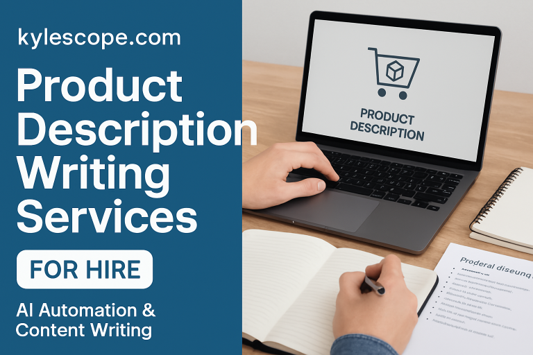 Product Description Writing Services for Hire