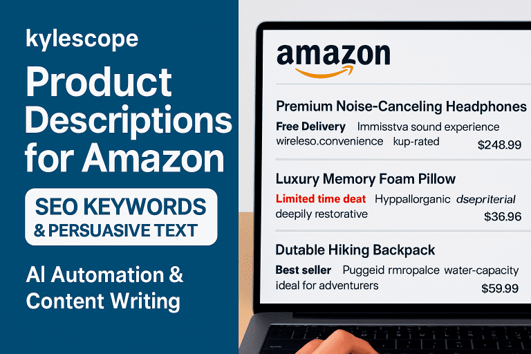 sample amazon product description