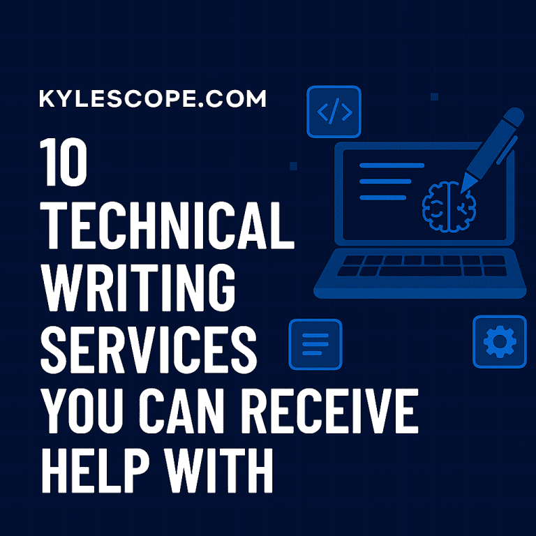 technical writing services you can receive help with